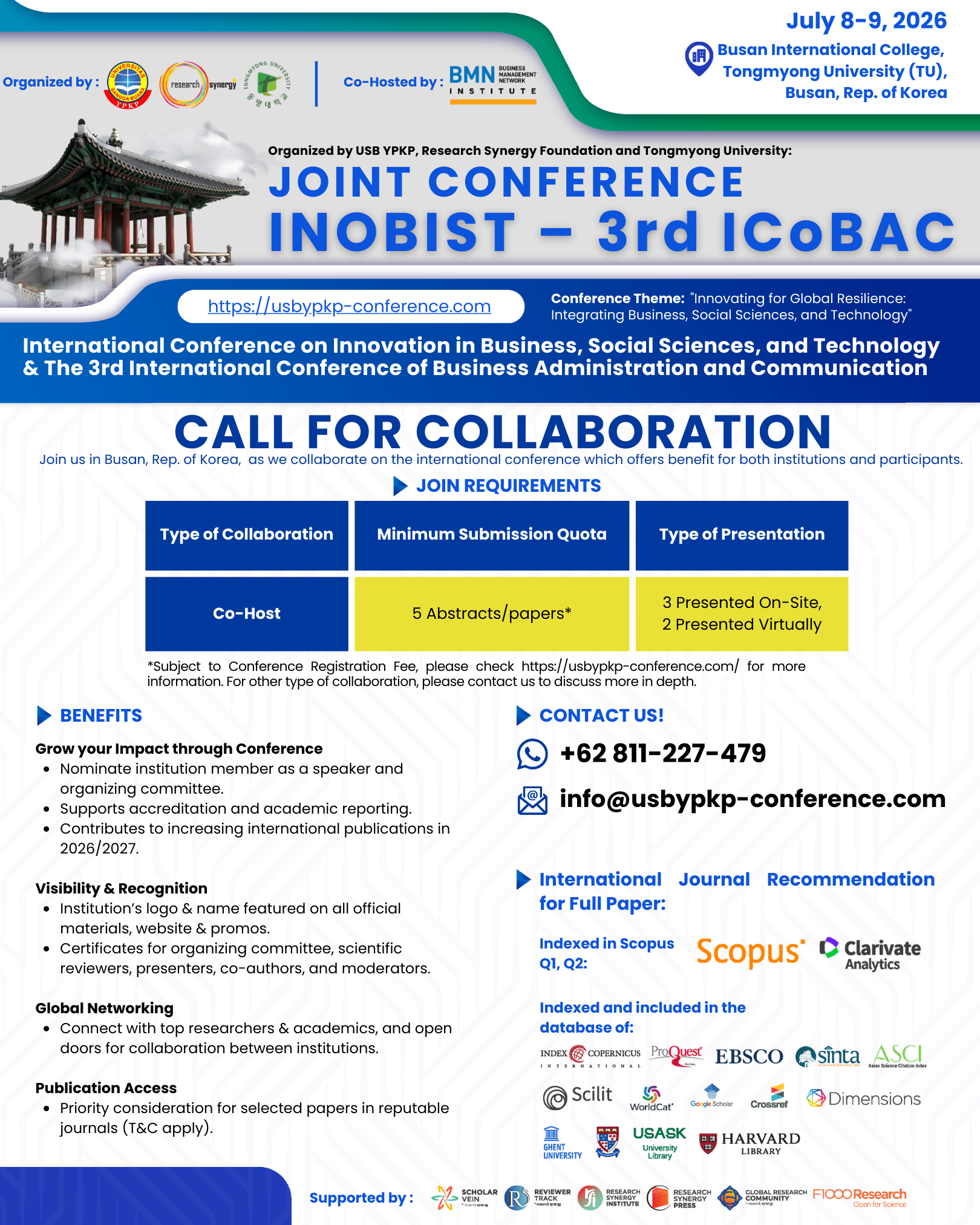 Call for Co-Host Collaboration INOBIST 2702